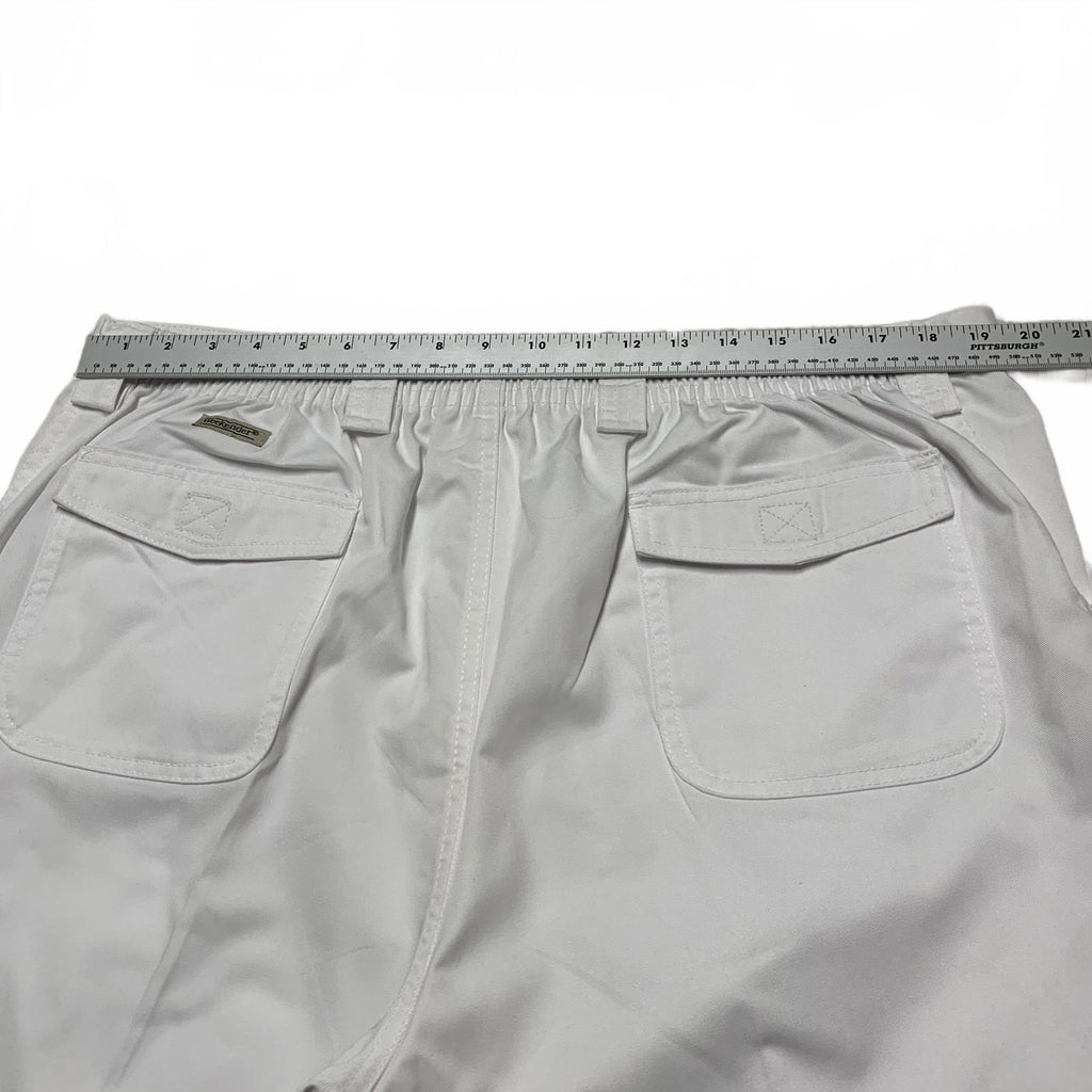Pantalones cortos cargo de mezclilla blanca Weekender para hombre, talla 42, talla 39, para exteriores