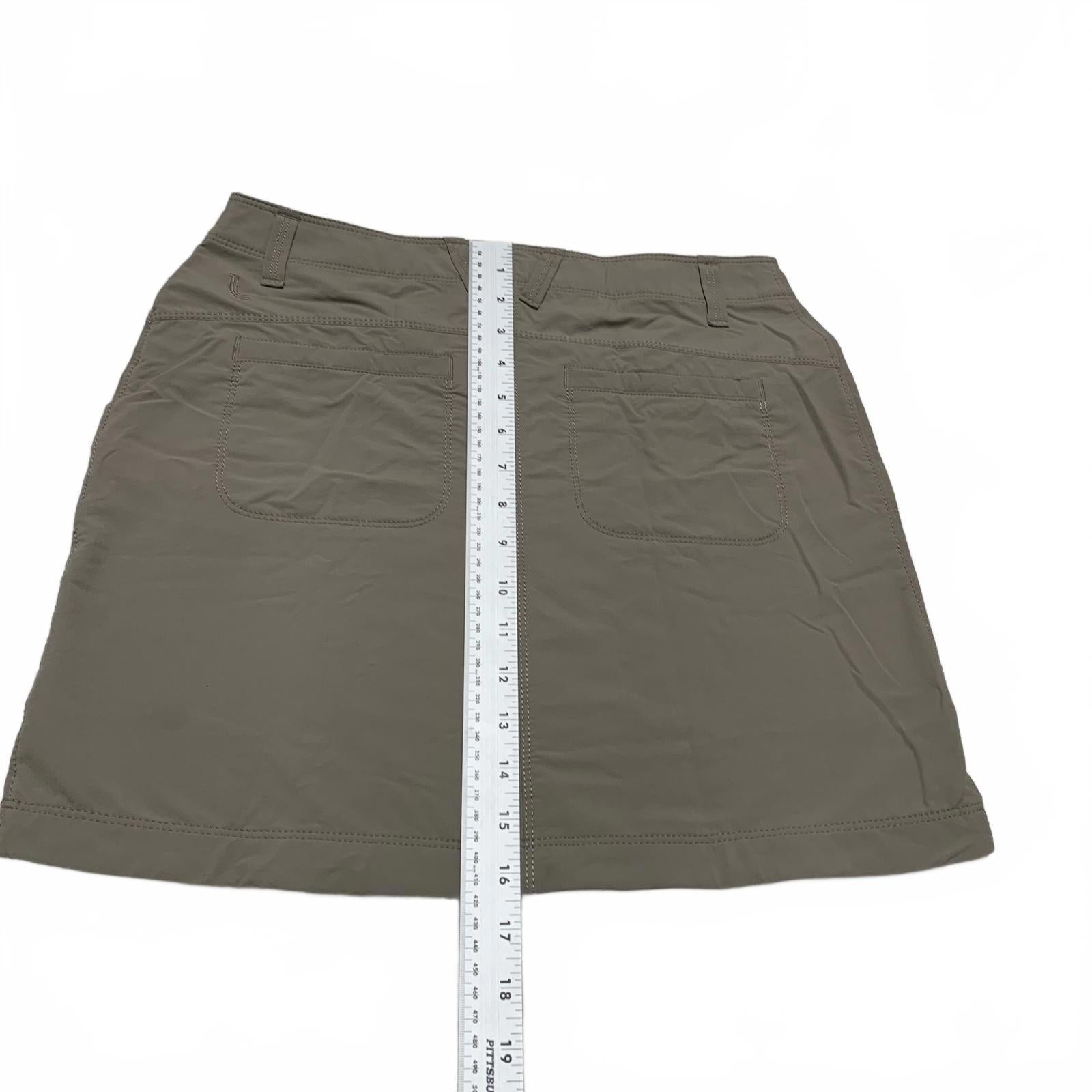 Falda informal Lole para mujer, talla 4, color caqui, para exteriores, camping, secado rápido, talla 30