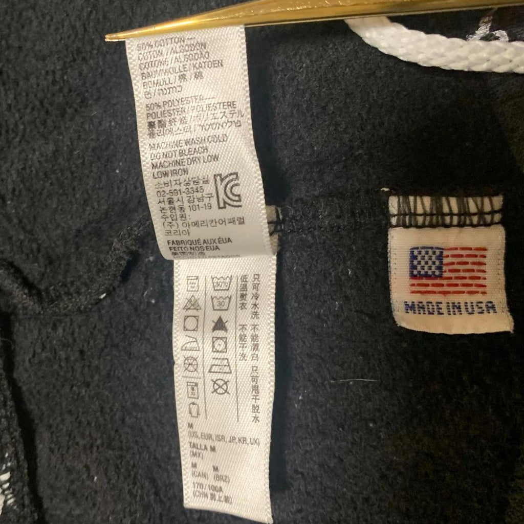 Pantalones deportivos con estampado geométrico en blanco y negro para hombre de American Apparel, talla M