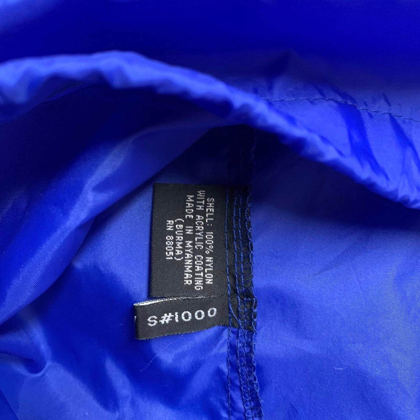 Tri Mountain Men's Blue Pullover L Rain Jacket Packable