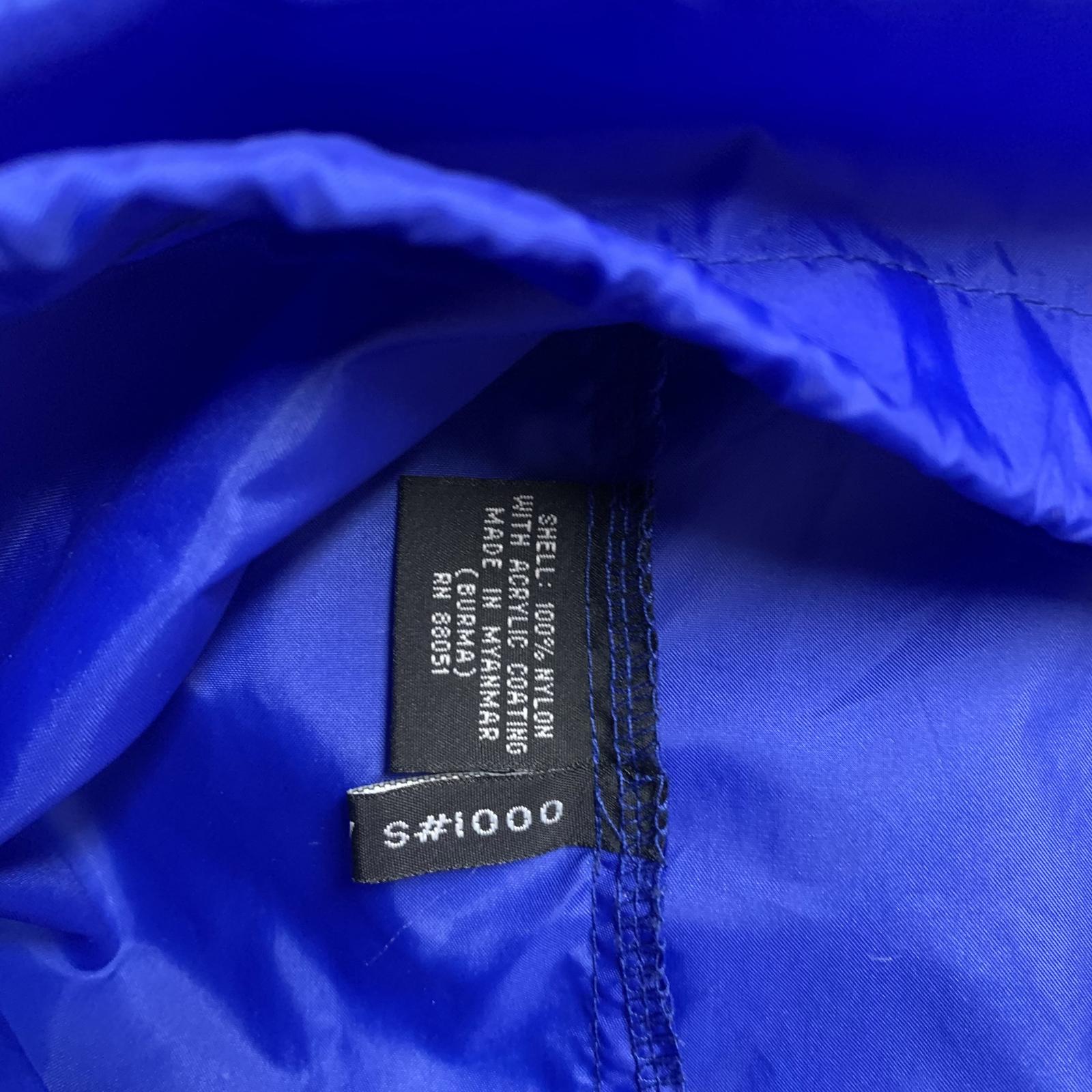 Chaqueta impermeable plegable Tri Mountain para hombre, color azul, talla L