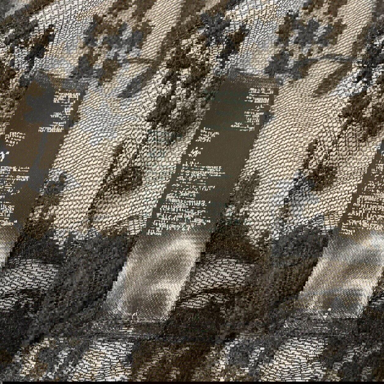 Bufanda tipo chal con flecos de encaje negro para mujer, talla S, estilo bohemio grunge, de H&amp;M