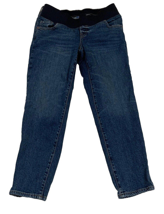 Old Navy Maternity O.G. Size 8 Blue Straight Jeans - Comfortable Fit