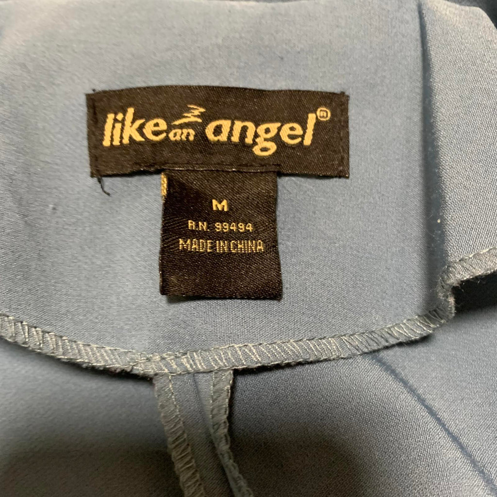 Chaqueta estilo casual azul tipo blazer para mujer, talla M, como un ángel