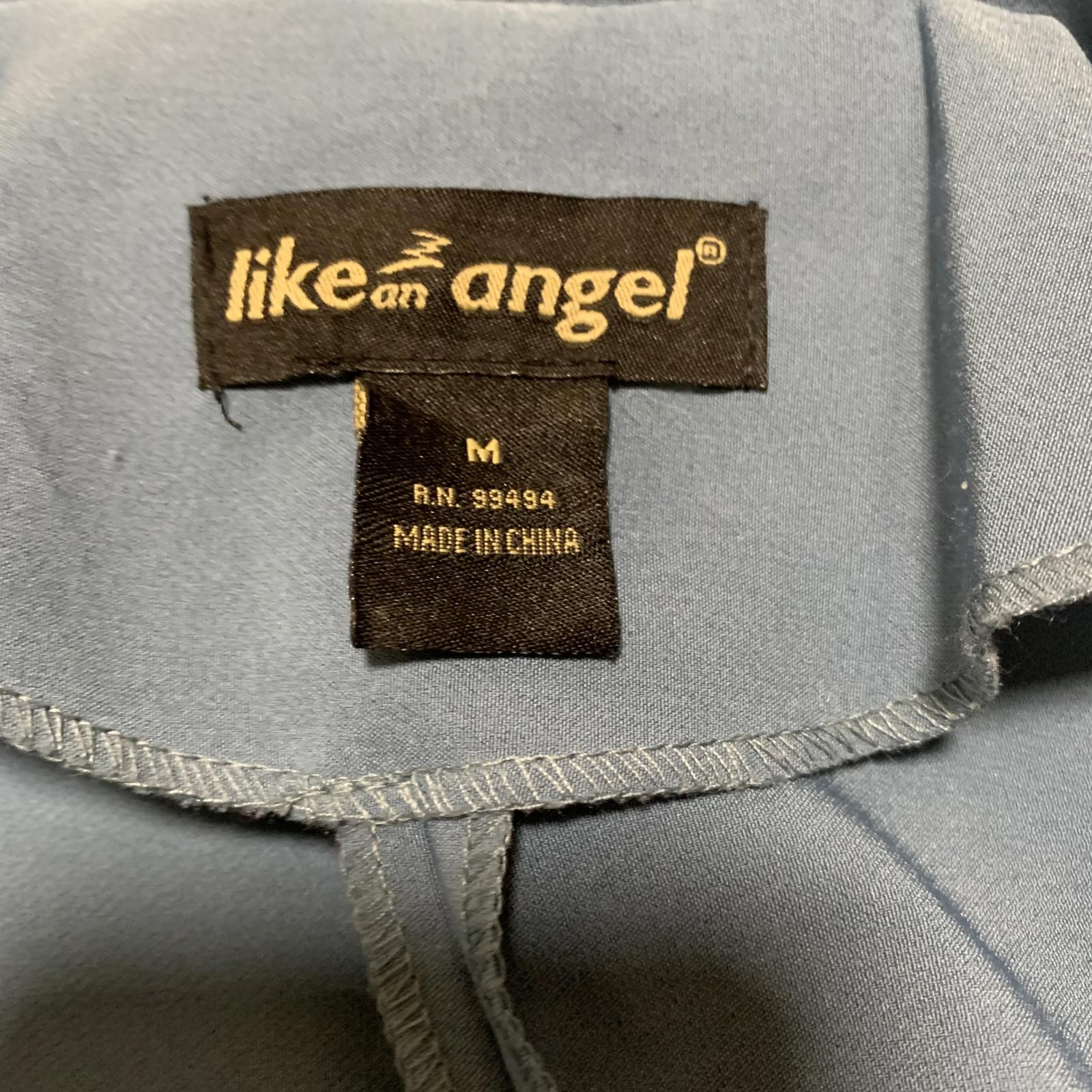 Chaqueta estilo casual azul tipo blazer para mujer, talla M, como un ángel