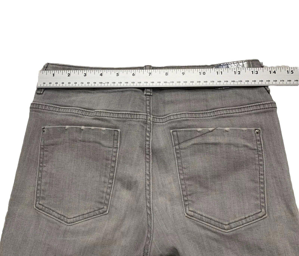 Vaqueros desgastados ajustados de lavado claro gris talla 6 para mujer de Zara