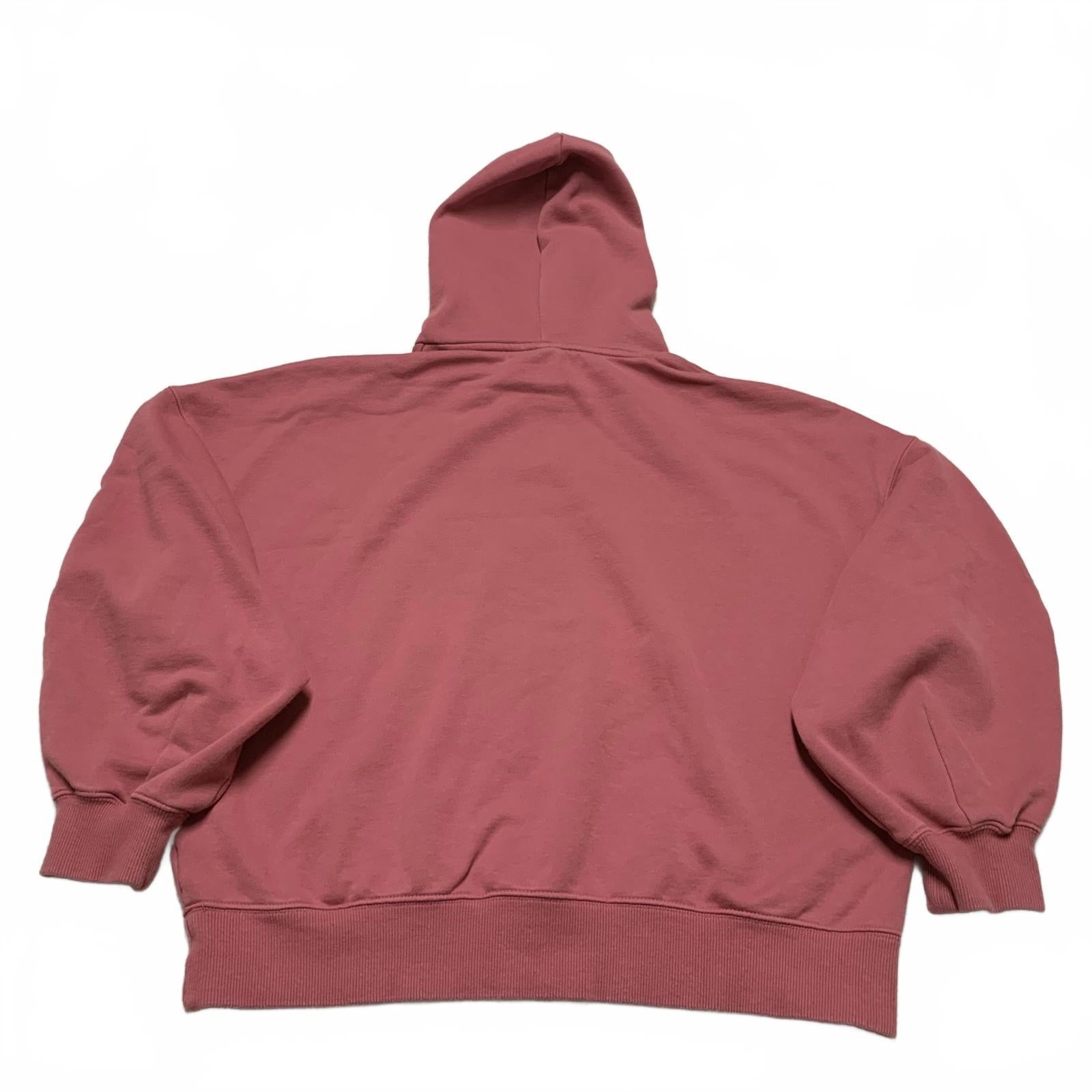Sudadera con capucha extragrande Puma para mujer, talla mediana, color rosa polvoriento