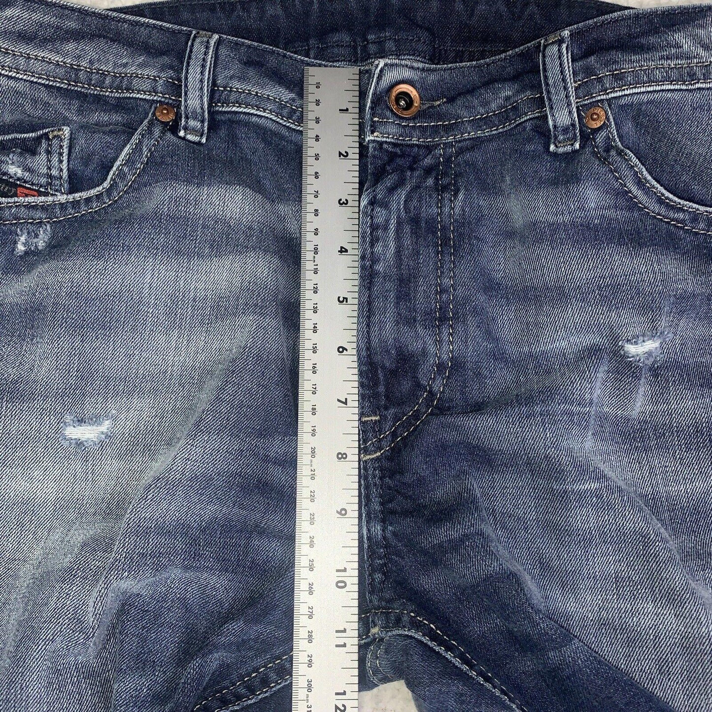 Men Diesel Thommer Jeans Size 38x32 Blue  Skinny 084DD