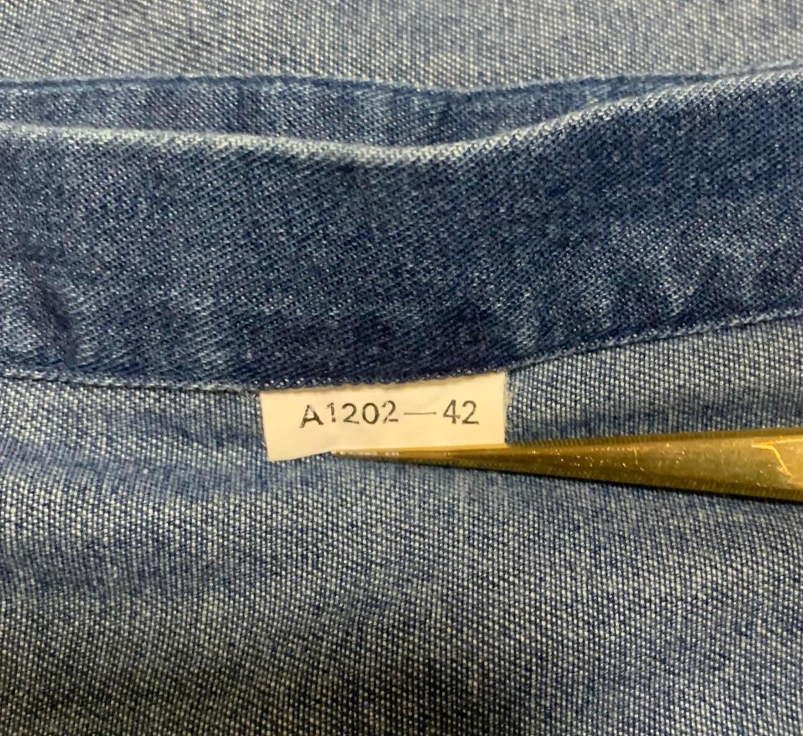 Camisa vaquera clásica VTG de los años 90 de Bill Robinson para hombre, talla M, fabricada en Hong Kong.