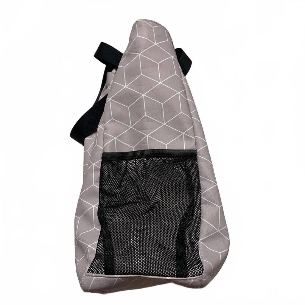 Bolso tote utilitario de hombro para mujer Esván con estampado floral lila