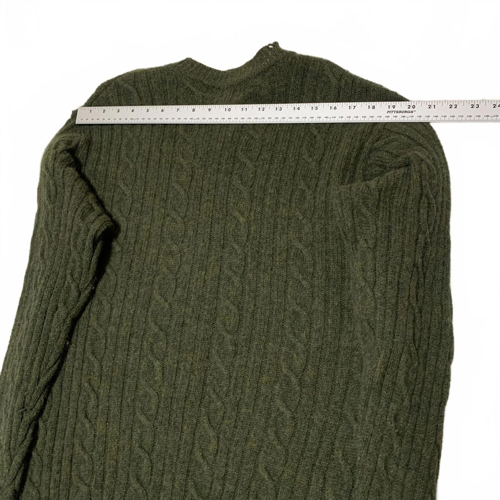 Suéter de lana Shetland verde oliva para mujer, talla M, colección Next Designer