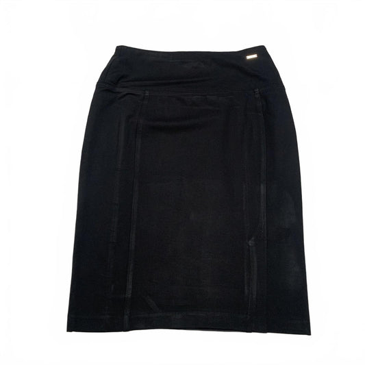 Ivanka Trump Womens Black Elegant Pencil Skirt Stretch 30" Waist Pull On