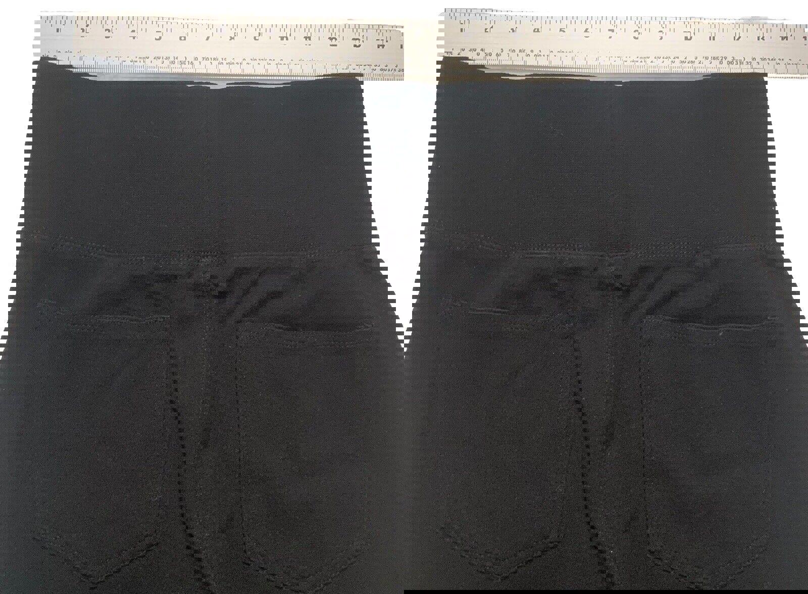 Cinturón elástico negro de latón para mujer, de 28 pulgadas, mediano, con cierre de velcro