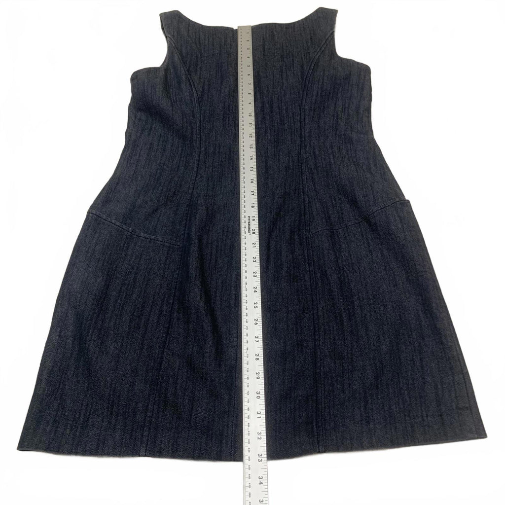 Jessica Simpson Women’s Size 12 Sleeveless blue Denim Dress Front Pockets