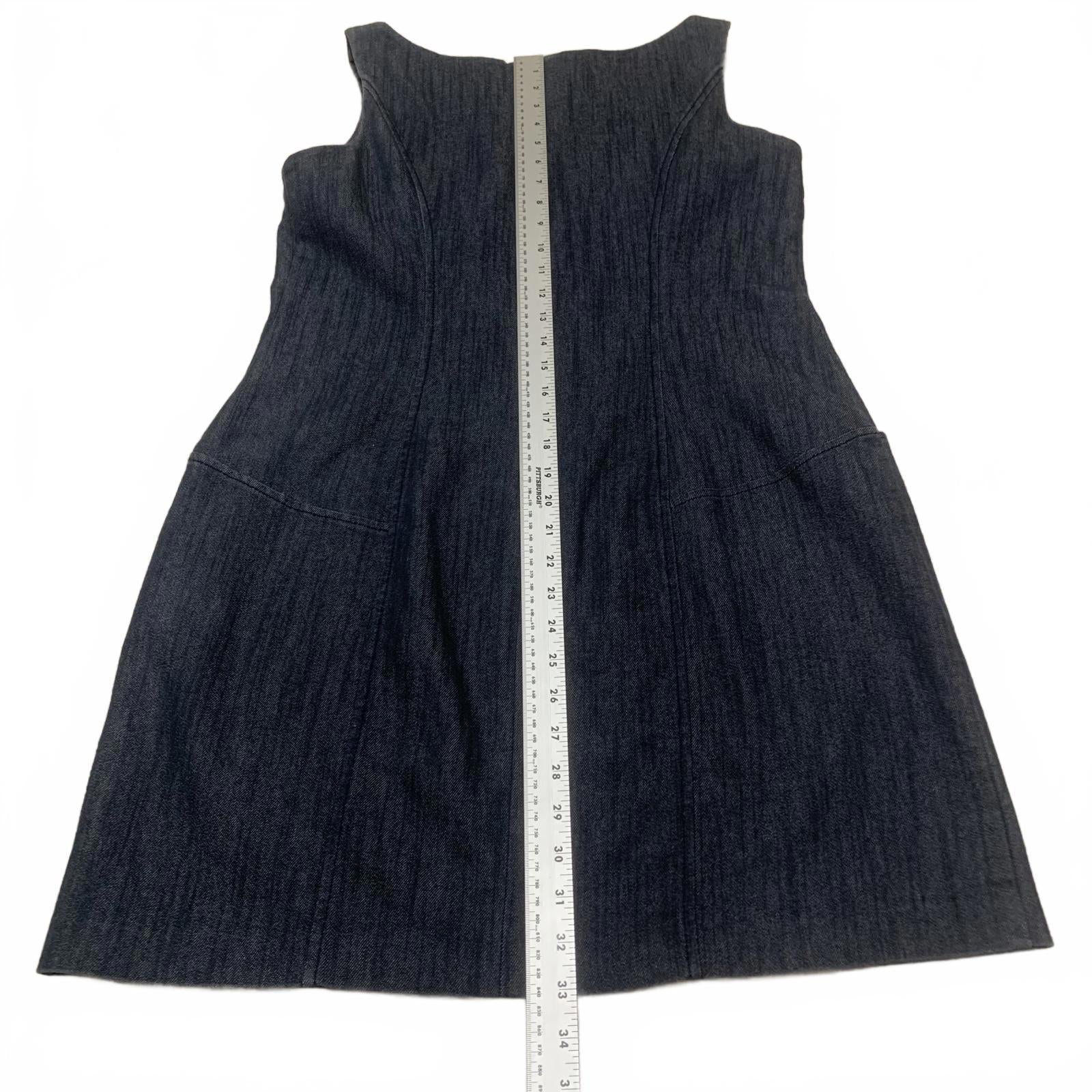 Jessica Simpson Women’s Size 12 Sleeveless blue Denim Dress Front Pockets