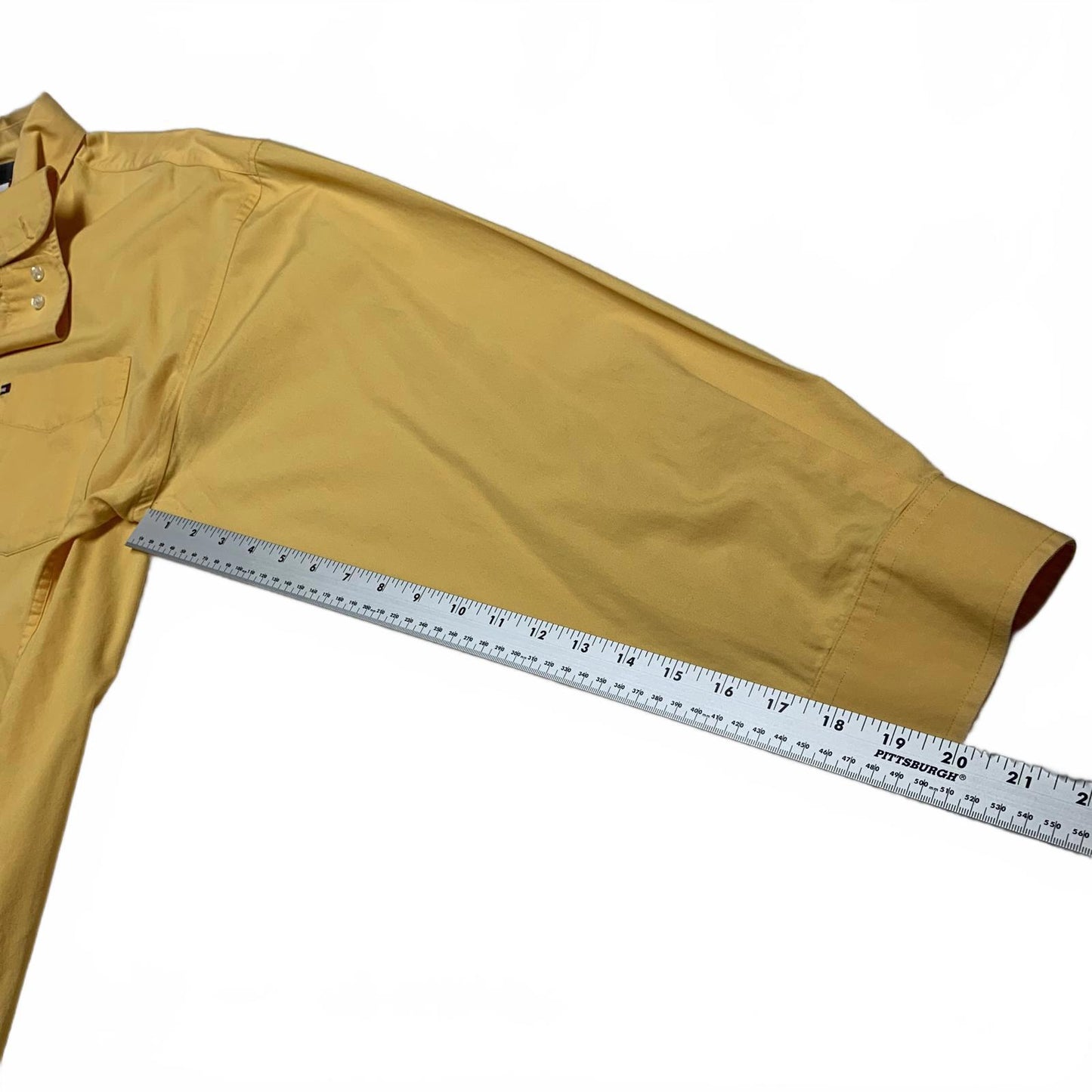 Tommy Hilfiger Men's XXL Yellow Button-Up Shirt