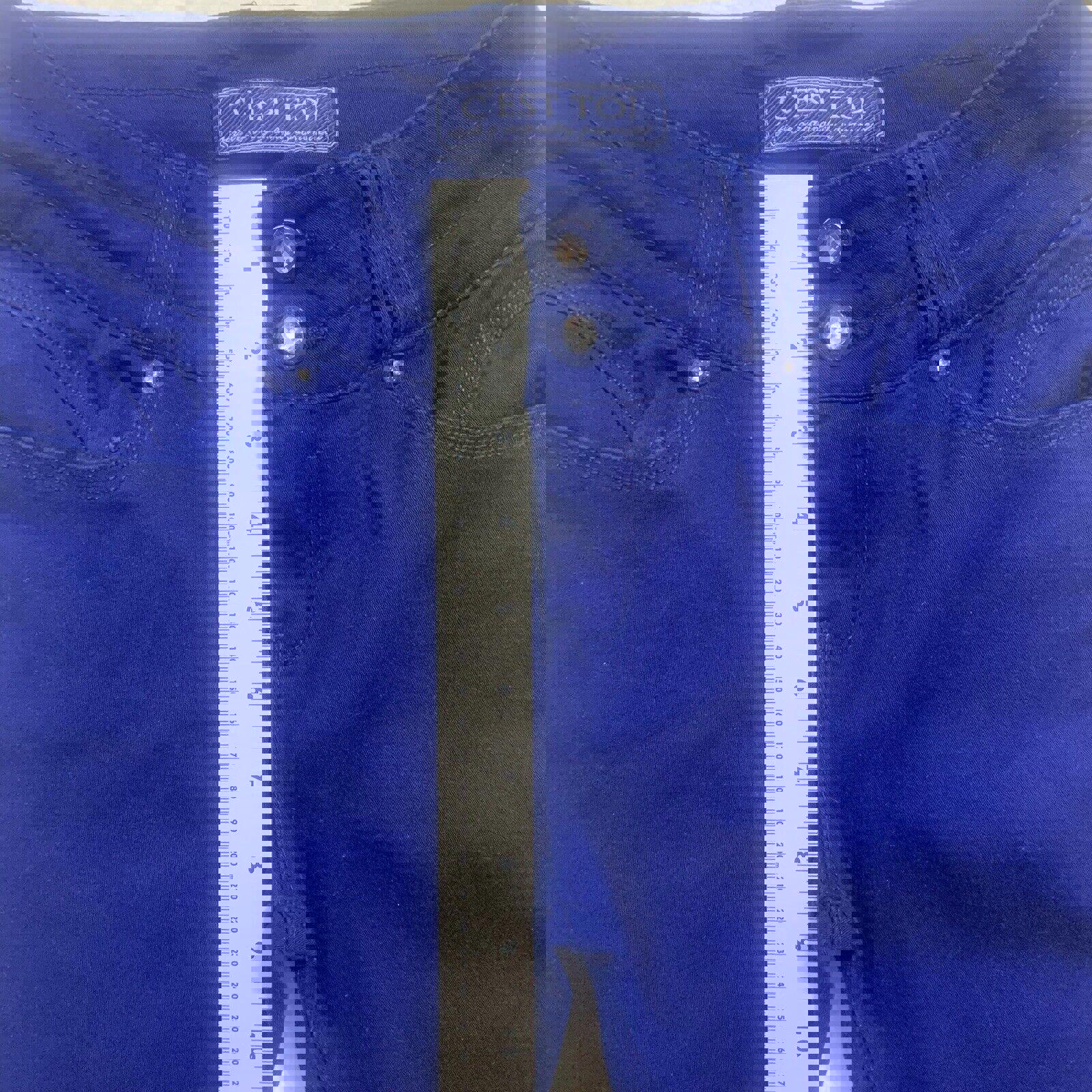 C est Toi Jeans para mujer talla 7 azul juvenil Royal Denim