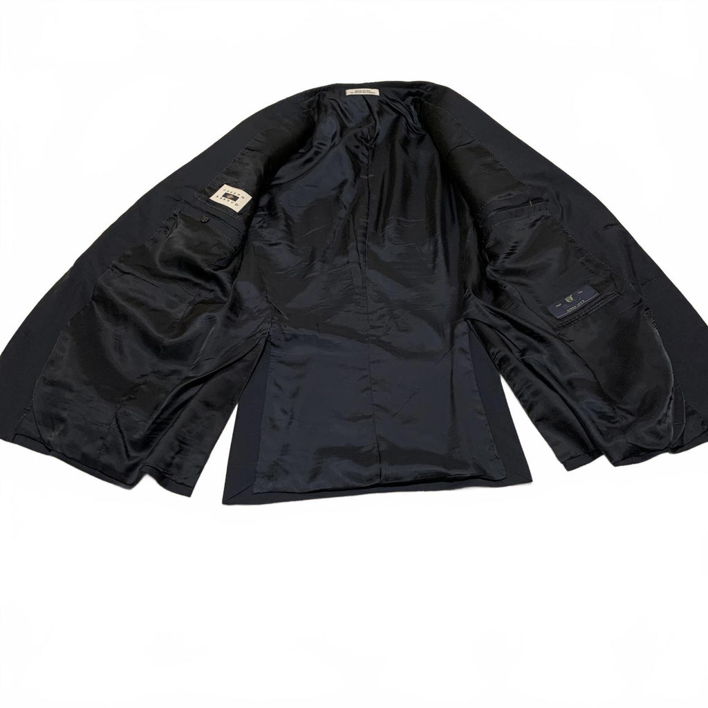 Abrigo blazer de lana negro Joseph Abboud para hombre, talla 40L, VTG, fabricado en EE. UU., Super 120s