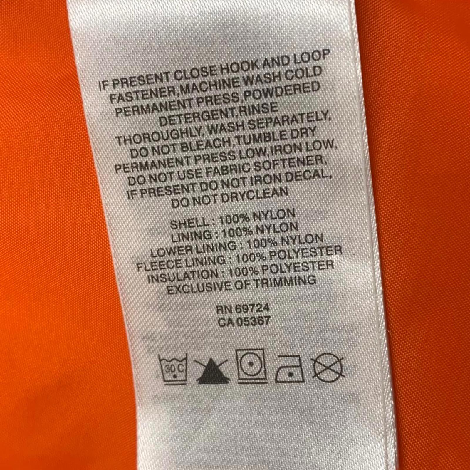 Chaqueta aislante con capucha y color negro y naranja de Columbia, talla grande para hombre