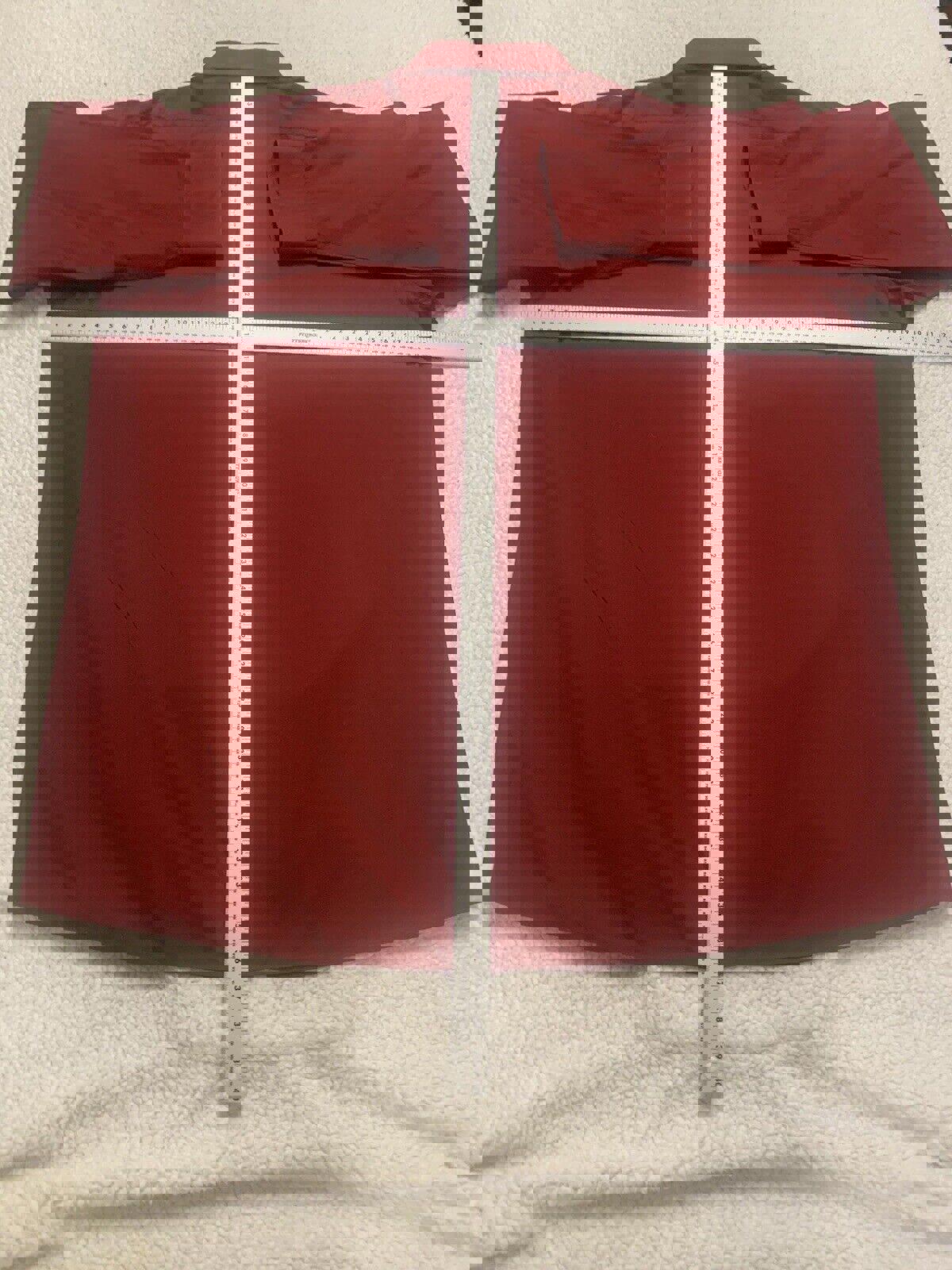 Camisa Alexander Julian 3XLT de manga larga para hombre, color vino tinto