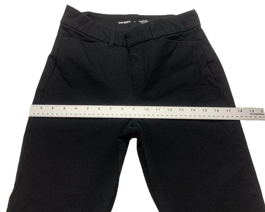 Pantalones pitillo de tiro alto negros de Old Navy para mujer, talla 4, con bolsillos
