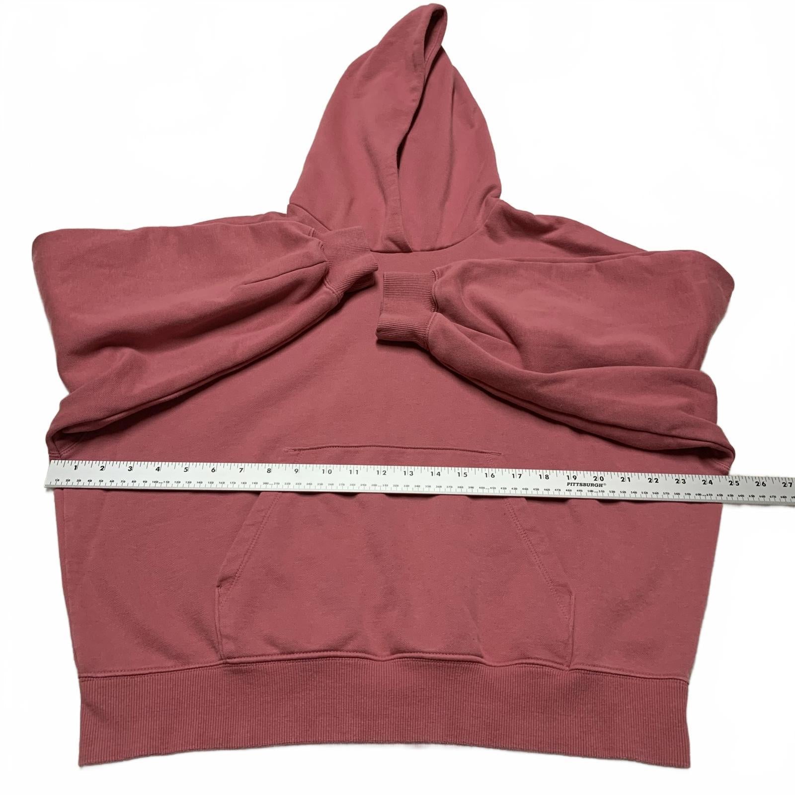 Sudadera con capucha extragrande Puma para mujer, talla mediana, color rosa polvoriento