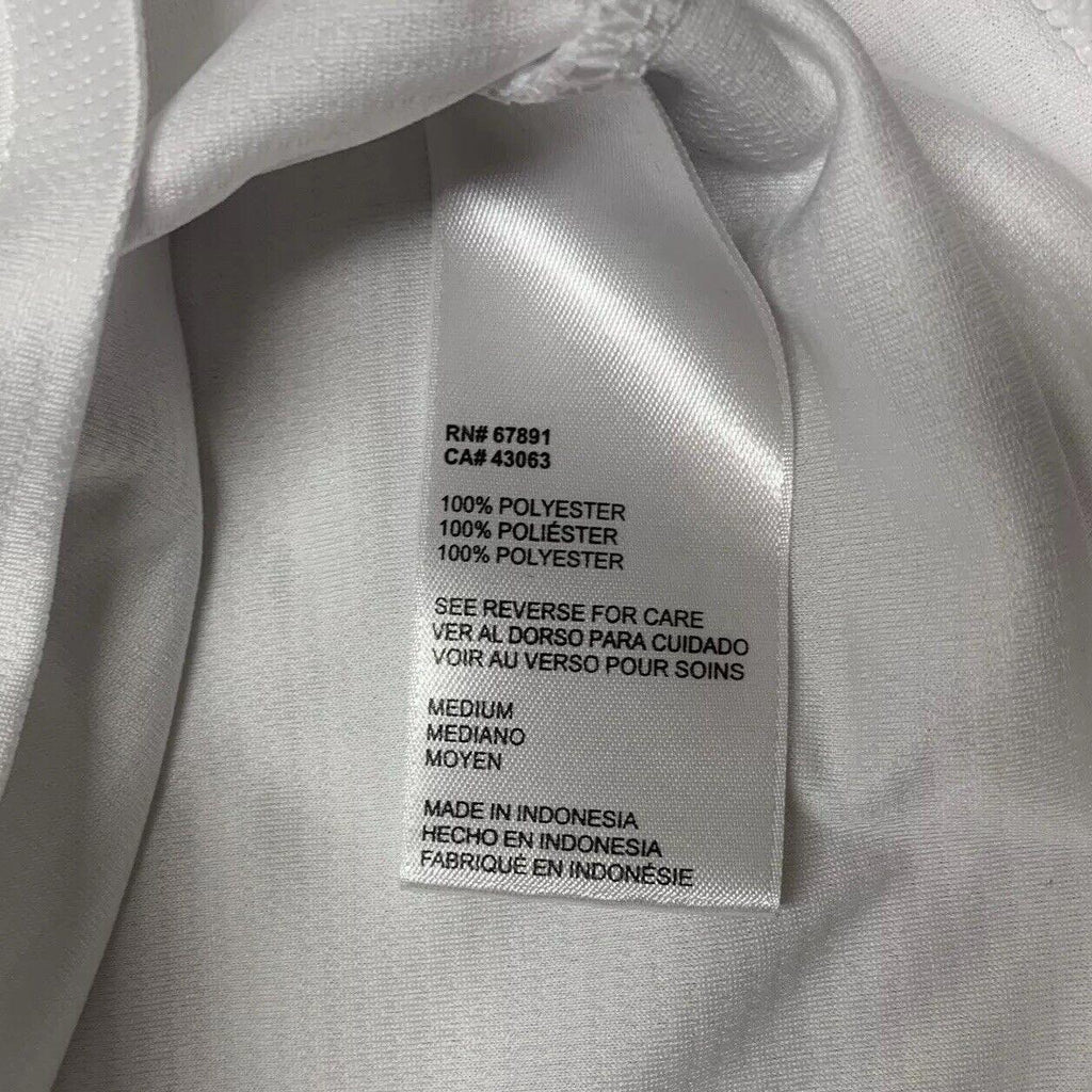 Camiseta de fútbol Umbro NYC Footy para hombre, talla mediana, color blanco, poliéster, ropa deportiva