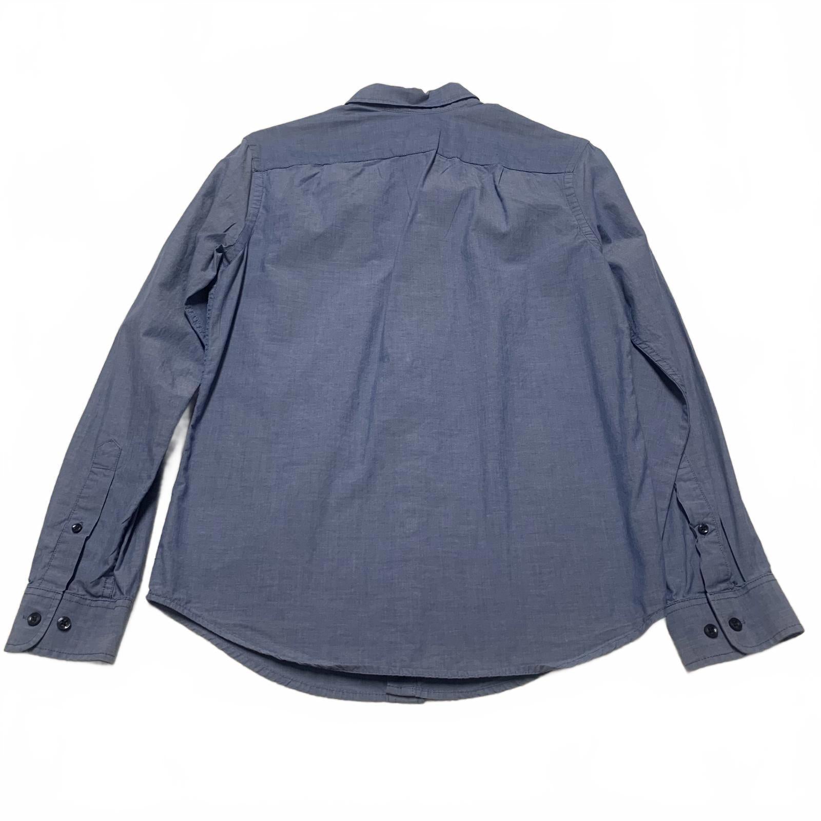 Camisa de mezclilla suave azul claro con botones Goodfellow &amp; Co para hombre, talla pequeña