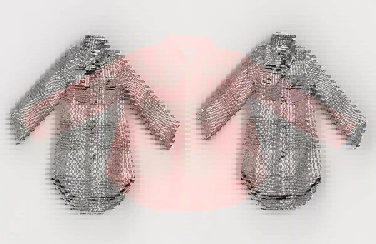 Camisa de franela rosa rosa de 3T para niña pequeña Little Lass