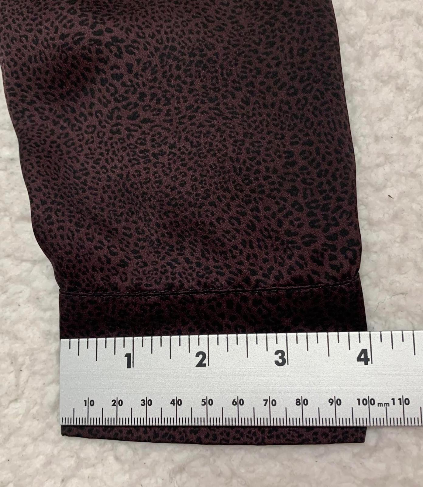 Vintage Mausner Women's Size Medium Long Sleeve Button-Up Blouse Leopard Print