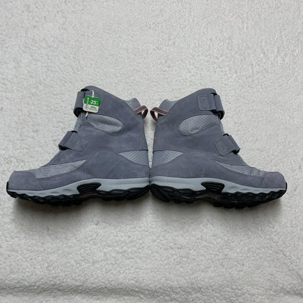 Botas de nieve Columbia para jóvenes, talla 5, impermeables, de invierno, Omni-Grip, gris y rosa