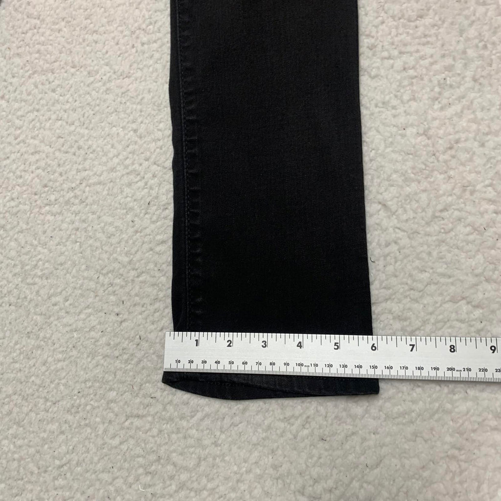 Levi's 724 - Vaqueros negros de tiro alto y corte recto para mujer, talla 24, 23,5 x 24 L