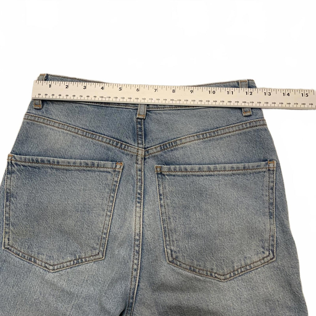 Vaqueros de mujer ASOS DESIGN, talla 25/36, denim azul, cintura alta, 25 x 30,5 (talla real)