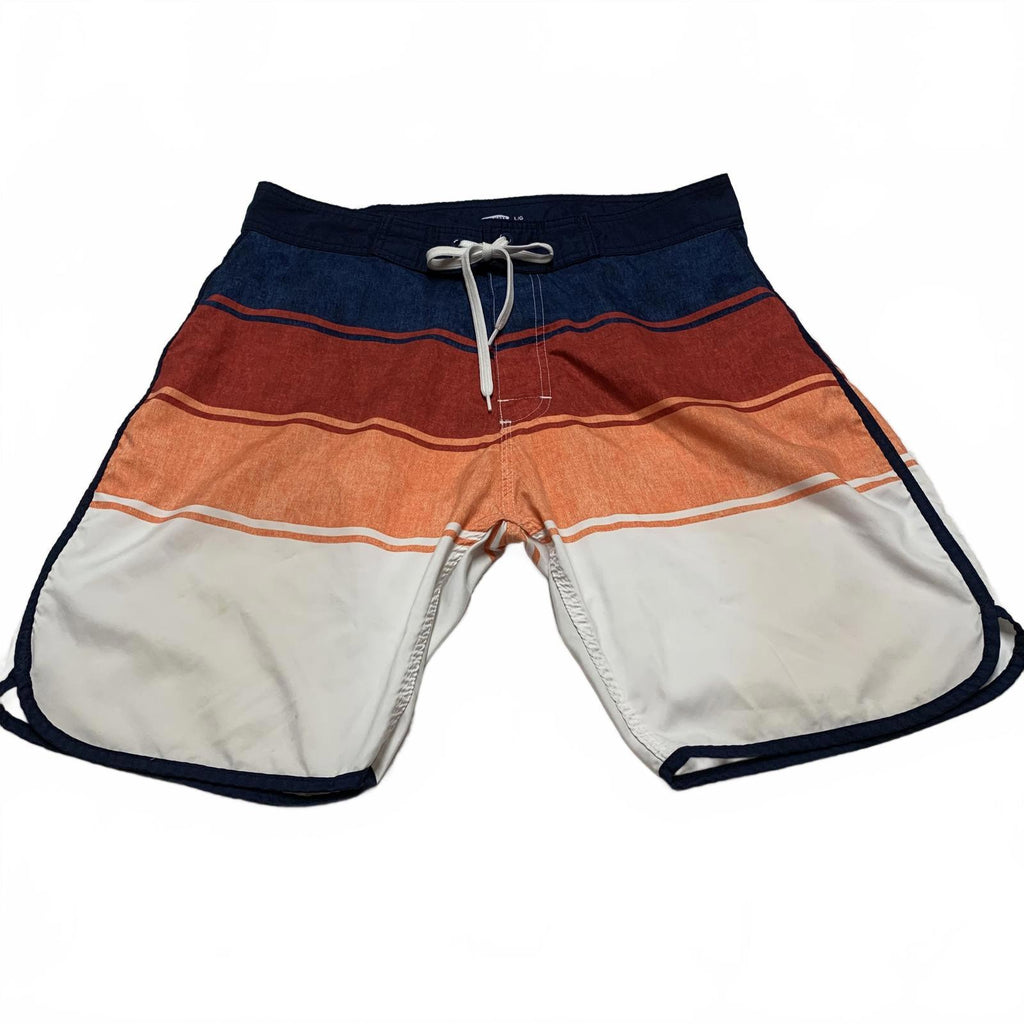 Old Navy Men's Size Large Colorblock Stripes Trunks Board Shorts Swimwear