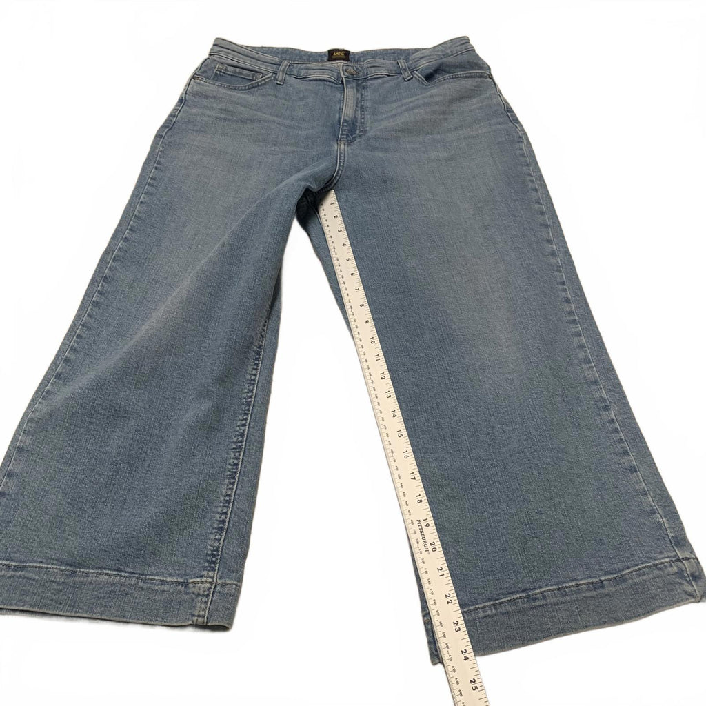 Vaqueros Lee Denim para mujer, talla 14 M, color azul claro, 33 x 24 (talla real)