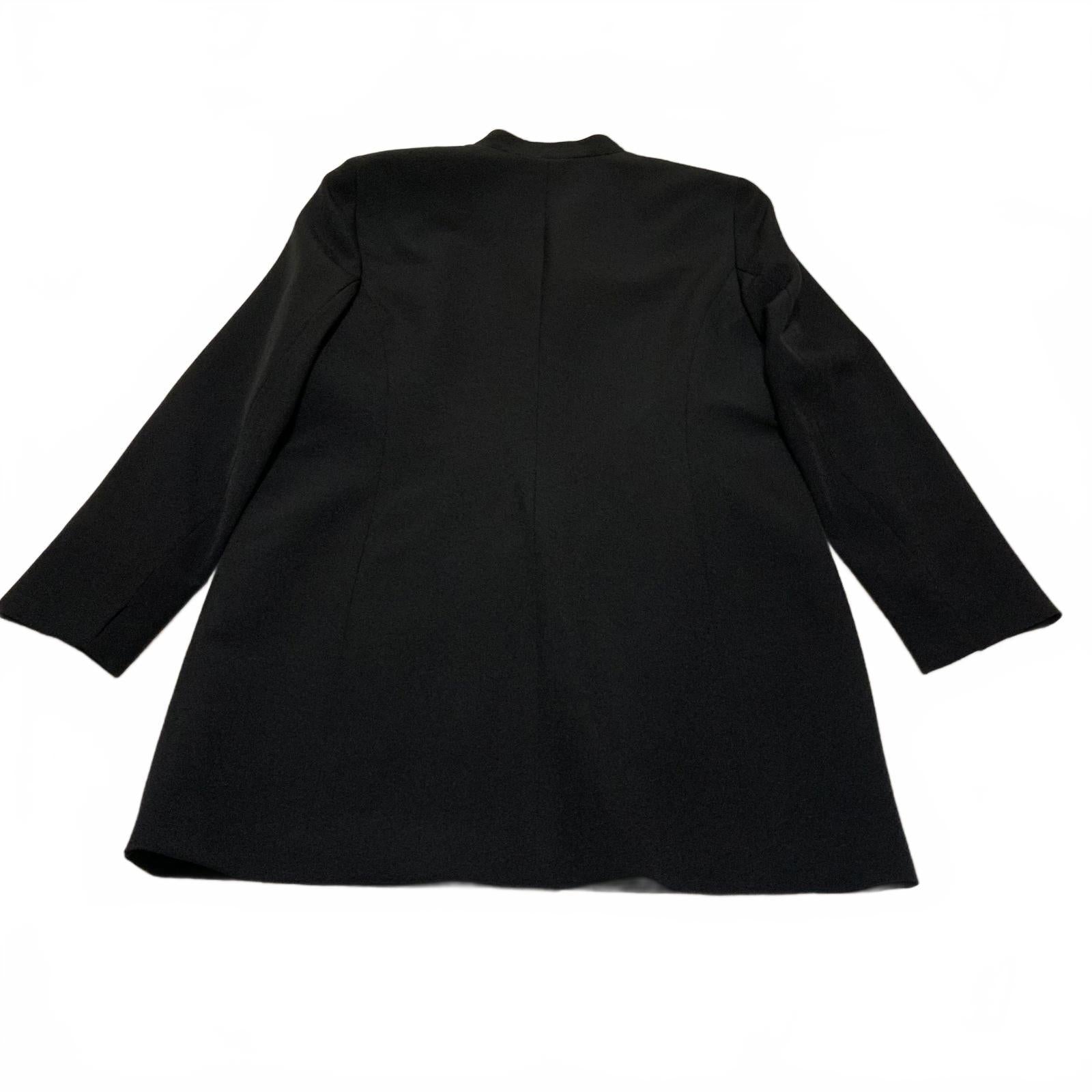 Chaqueta blazer negra abierta para mujer Kasper, talla 12, forrada, para trabajo y oficina