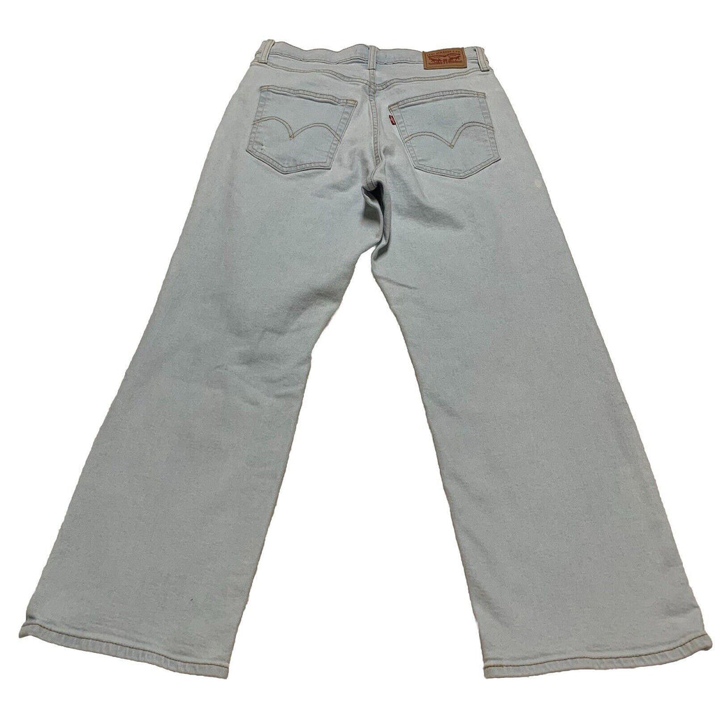 Vaqueros Levi's para mujer, corte cónico azul claro, 30 x 27, con caja torácica