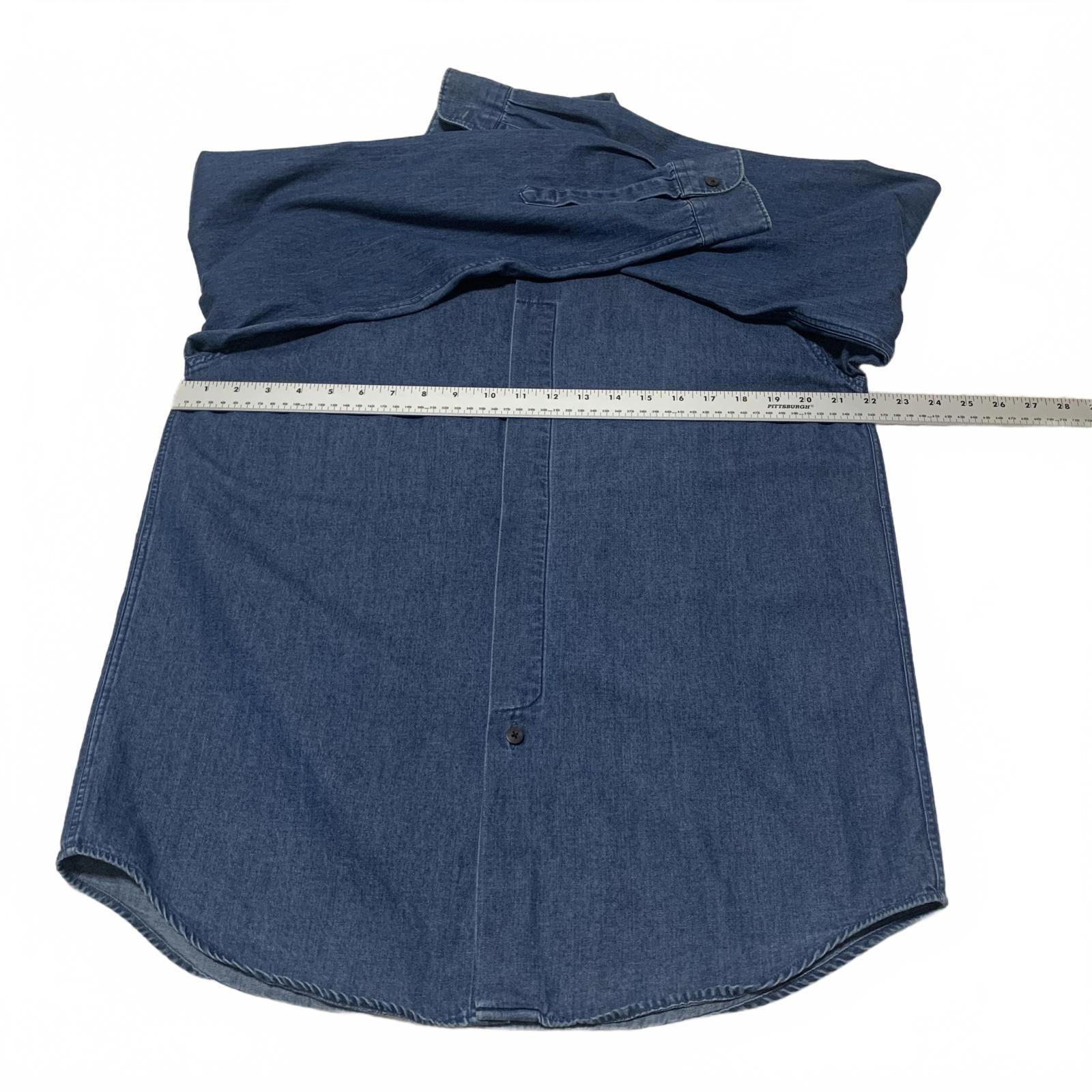 Camisa vaquera clásica VTG de los años 90 de Bill Robinson para hombre, talla M, fabricada en Hong Kong.