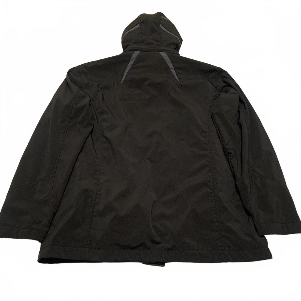 Chaqueta utilitaria negra Snozu Performance para hombre, talla M, con capucha y cremallera, 4 bolsillos