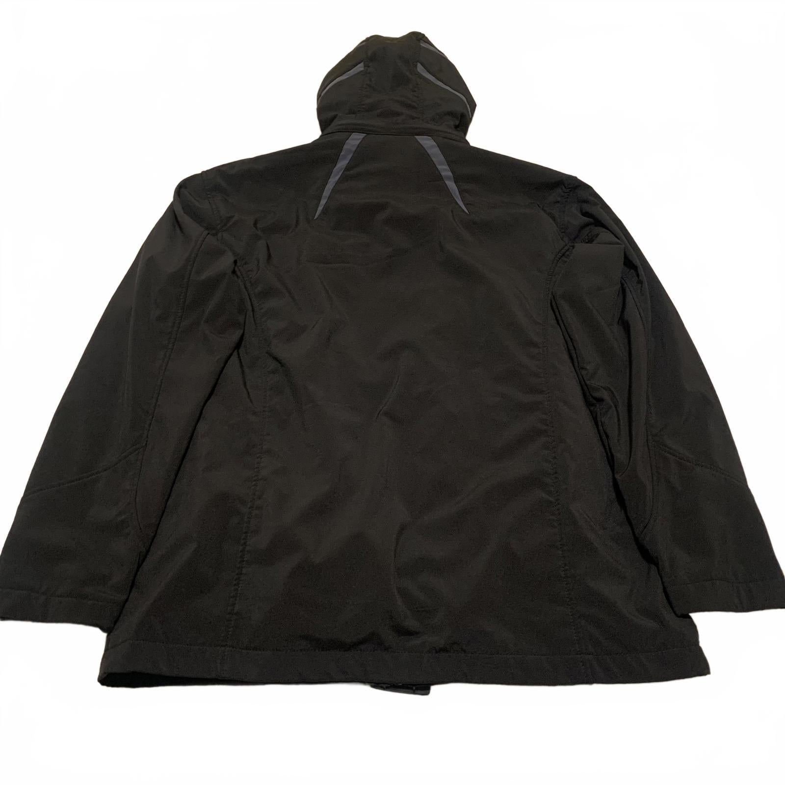 Chaqueta utilitaria negra Snozu Performance para hombre, talla M, con capucha y cremallera, 4 bolsillos