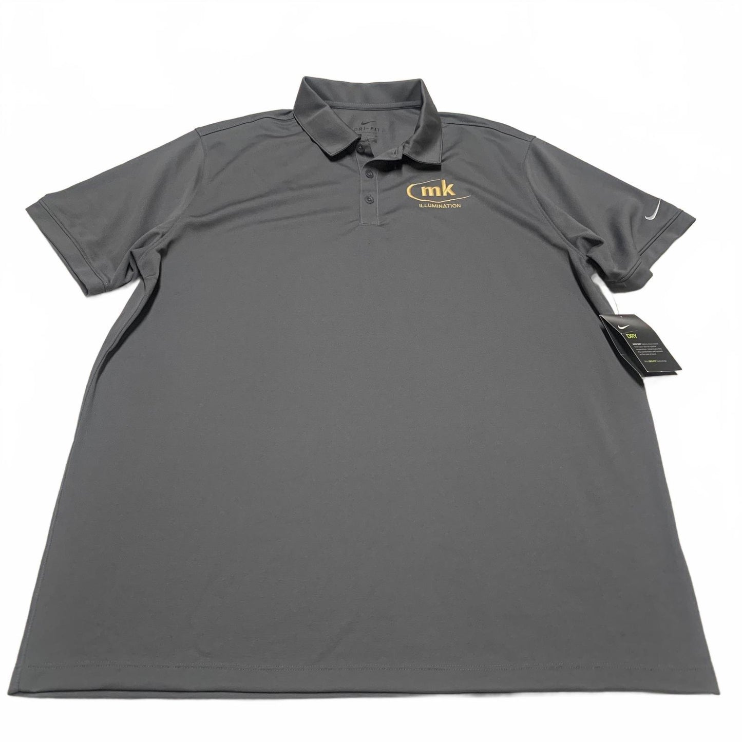 Nike Dri-FIT Gray Polo Shirt with MK Illumination Logo