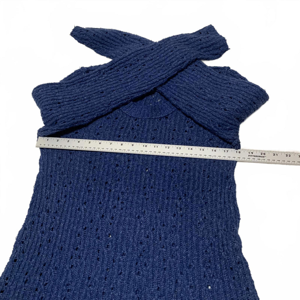 Suéter de punto de manga larga azul para mujer talla L de Free People