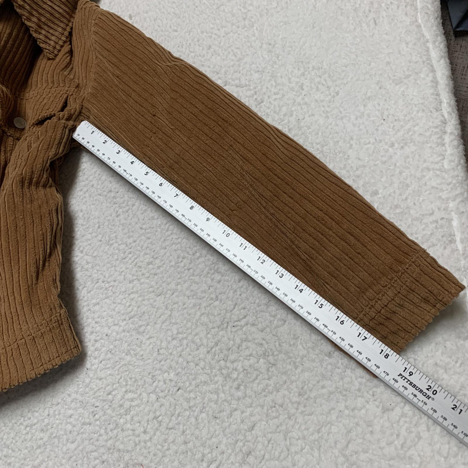 Forever 21 Women's Size Small Cognac Brown Corduroy Jacket