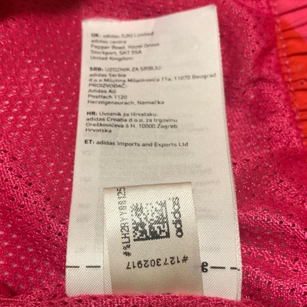 Pantalones deportivos Adidas Marimekko Primegreen para mujer, talla 8-10, color rojo fucsia