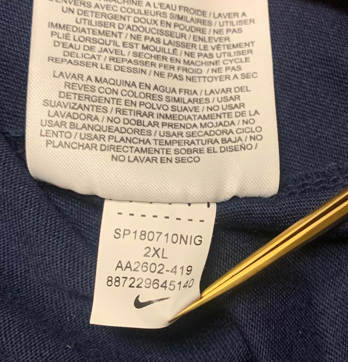 Camiseta Nike Dri-FIT azul marino de los New York Knicks, talla XXL, para hombre, Porzingis #6