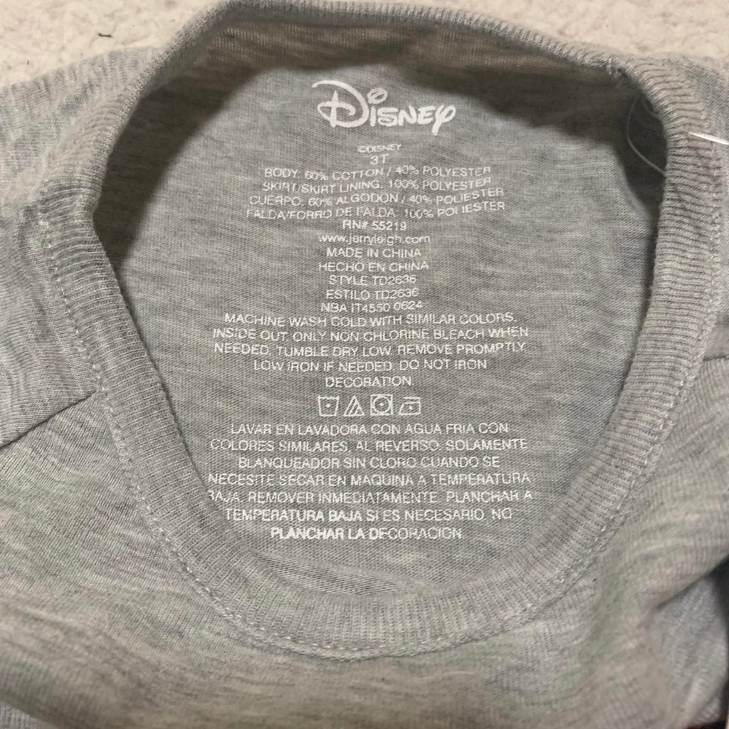 Vestido de Minnie Mouse de Disney para niña, talla 3T, falda tutú con lunares rojos y dorados