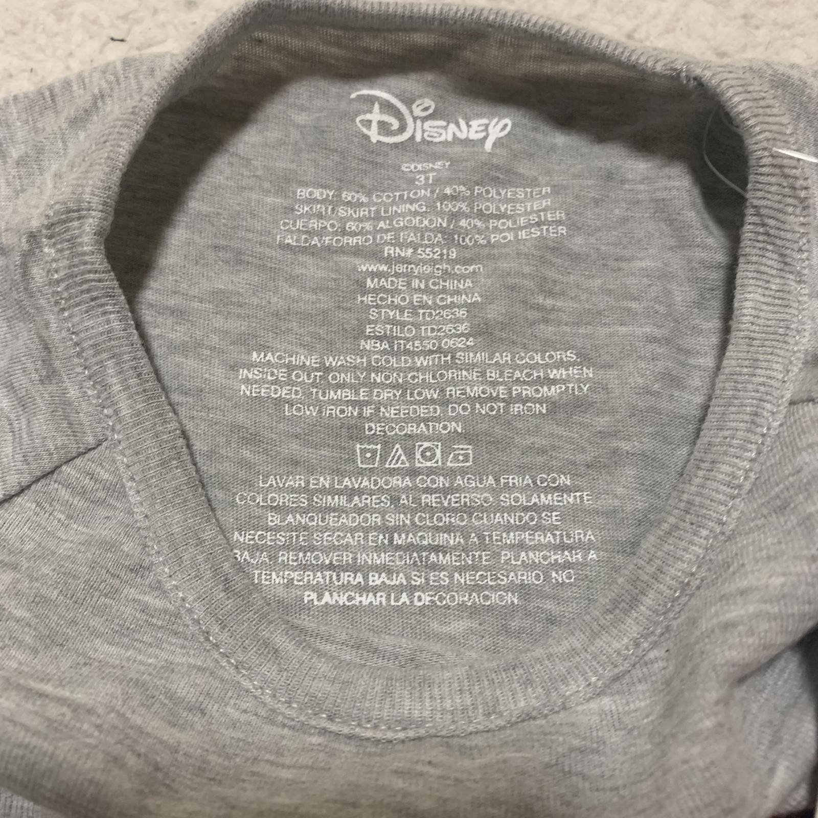 Vestido de Minnie Mouse de Disney para niña, talla 3T, falda tutú con lunares rojos y dorados