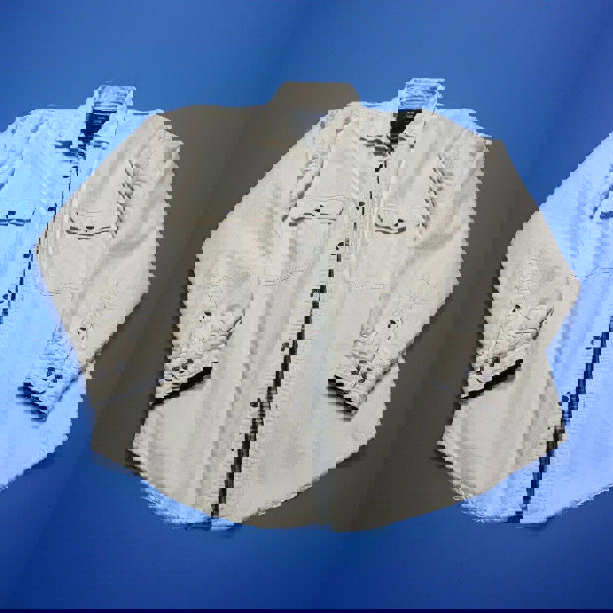 Camisa Berkley &amp; Jensen con forro blanco hueso grande para hombre