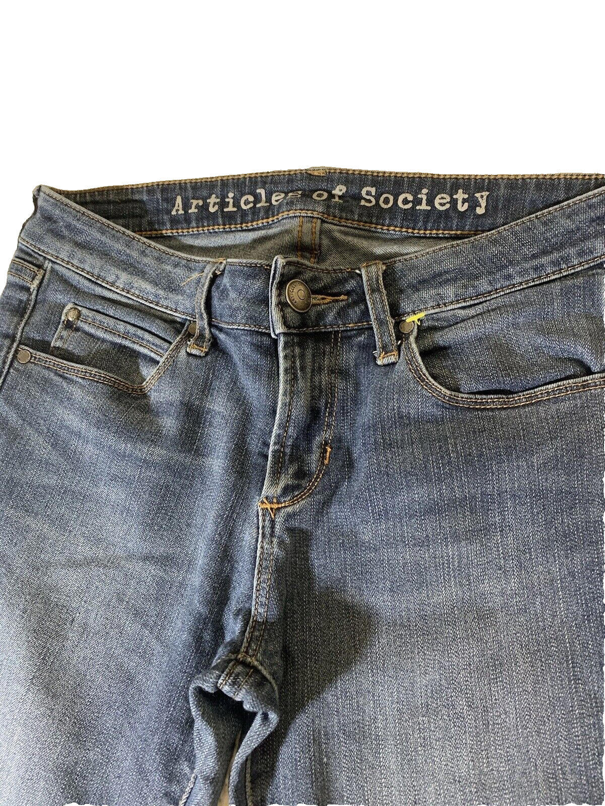 Vaqueros ajustados elásticos azules oscuros de Articles of Society para mujer, talla 26