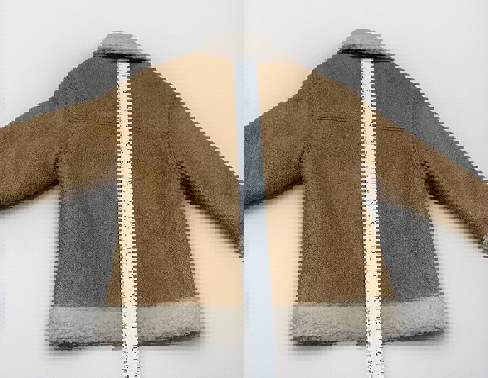 Abrigo Sherpa de ante sintético camello para bebé de Old Navy, talla 18-24 M